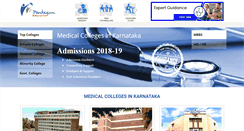 Desktop Screenshot of medicalcollegesinkarnataka.com