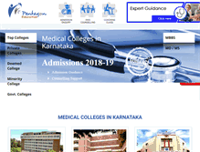 Tablet Screenshot of medicalcollegesinkarnataka.com